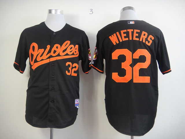 Men Baltimore Orioles 32 Wieters Black MLB Jerseys